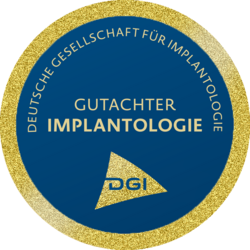 Gutachtersiegel für Implantologie der DGI